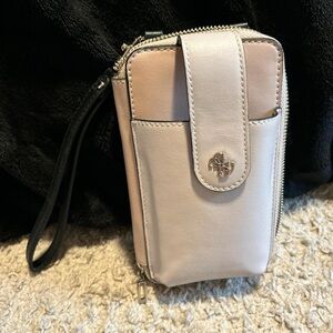 Guess Pale Pink & Gold Wallet and Phone Holder Wrislet
